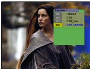 GENIUS DVB-T31 - Favourite List - 1