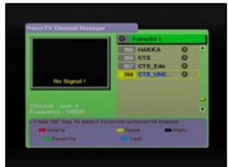GENIUS DVB-T31 - 3.2.Favorite Channel - 1