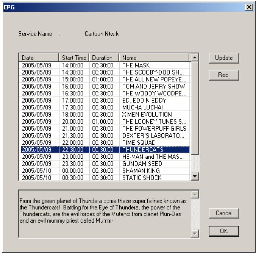 GENIUS DVBD01 - EPG - 1