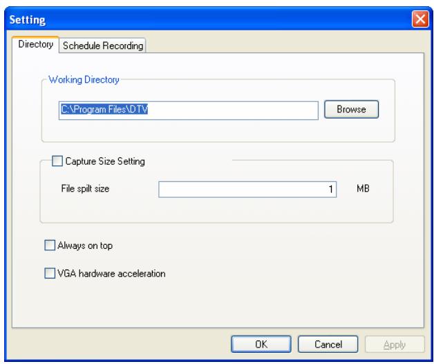 GENIUS DVBD01 - Capture Size Setting - 1