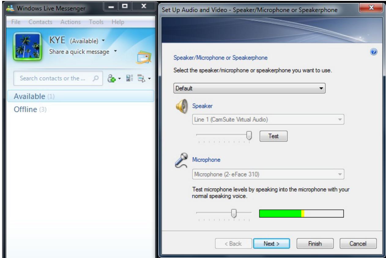 GENIUS FACECAM310 - Windows Live Messenger - 2