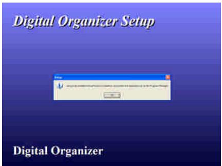 GENIUS G-NOTE 5000 - Installing the Digital Organizer software - 2