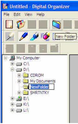 GENIUS G-NOTE 5000 - New folder: Organizing digital pages on your hard disk - 2