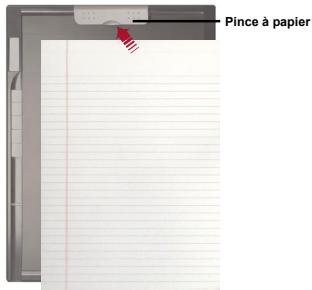 GENIUS G-NOTE 7000 - Fixer un papier ou la couverture du bloc-notes - 1