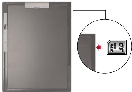 GENIUS G-NOTE 7000 - Insérer une carte mémoire (optionnel) - 1