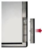 GENIUS G-NOTE 7000 - Enlever la couverture du compartiment des cartouches. - 1