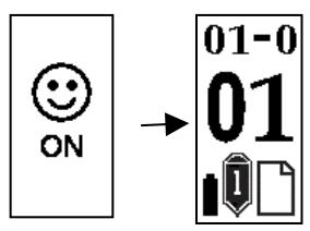 GENIUS G-NOTE 7100 - Turning on the equipment - 1