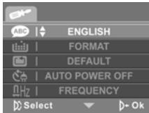 GENIUS G-SHOT DV511 - Setting the language - 2