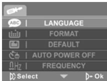 GENIUS G-SHOT DV511 - Setting the language - 1