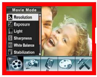 GENIUS HD500 - To change Movie Resolution: - 1