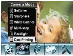 GENIUS HD500 - To enable Date Printing: - 1