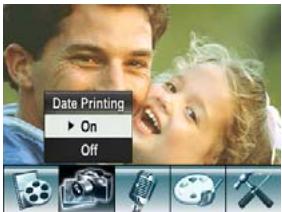 GENIUS HD500 - To enable Date Printing: - 2