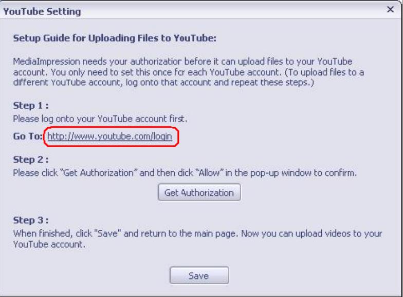 GENIUS HD520 - Uploading Video Files to YouTube - 3