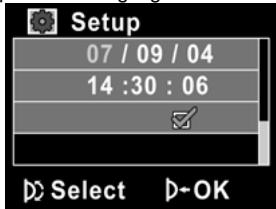 GENIUS HD55 - Setting the date and time - 2