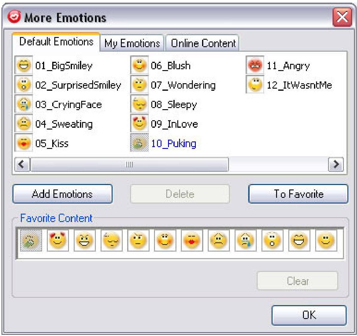 GENIUS ISLIM 1300AF - Use one of the following steps to select the emotion applied to your avatar: - 2