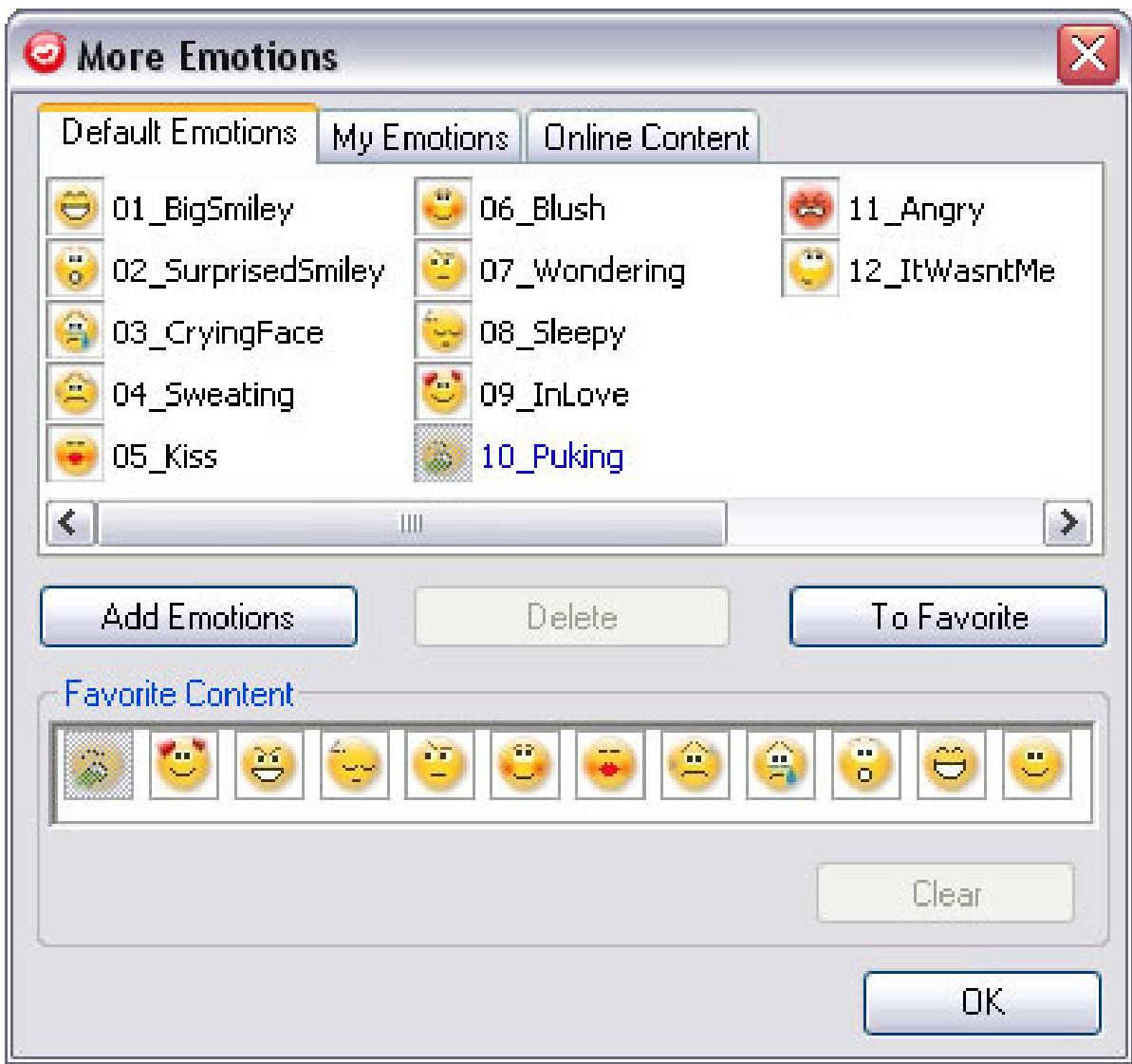 GENIUS ISLIM 330 - Use one of the following steps to select the emotion applied to your avatar: - 2