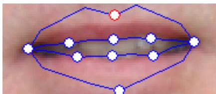 GENIUS LOOK 110 - - How can I improve the mouth movements for a photo with an open mouth? - 2
