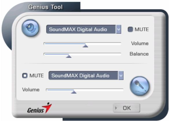 GENIUS LOOK 313 MEDIA - Volume adjustment - 1