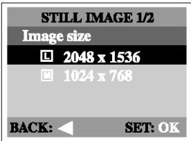 GENIUS P313 - Setting the image resolution and quality - 1