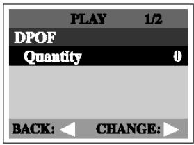 GENIUS P313 - To set DPOF: - 1