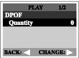 GENIUS P314 - To set DPOF: - 1