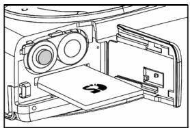GENIUS P433 - Loading an SD memory card (optional accessory) - 1