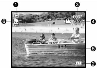 GENIUS P510 - Display icons - Video (movie) Playback Mode: - 1