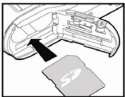 GENIUS P510 - Inserting an SD memory card (optional accessory) - 1