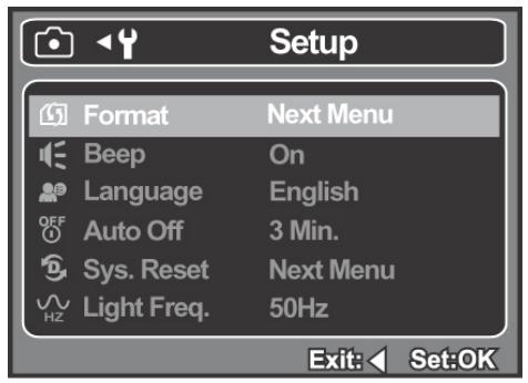 GENIUS P5143 - Setup Menu - 1