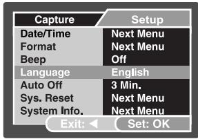 GENIUS P517 - Choosing the Screen Language - 1