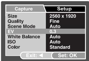 GENIUS P517 - Adjusting the Exposure (EV Compensation) - 1