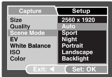 GENIUS P517 - Scene Mode Selection - 7