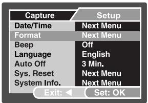 GENIUS P517 - Formatting an SD Memory Card or Internal Memory - 1