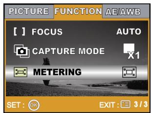 GENIUS P534 - Selecting the Metering Mode - 1