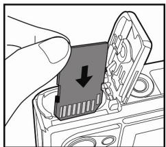 GENIUS P534 - Inserting and Removing an SD Memory Card (Optional Accessory) - 1