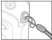 GENIUS P535 - Attaching the Camera Strap - 1