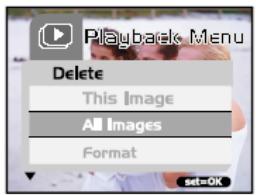 GENIUS P611 - To delete all images or movies (at once): - 1