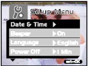 GENIUS P611 - Setup Menu - 1