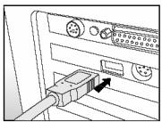 GENIUS P633 - Step 2: Connecting the camera to your computer - 1