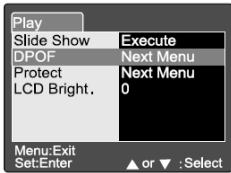 GENIUS P633 - DPOF Settings - 1