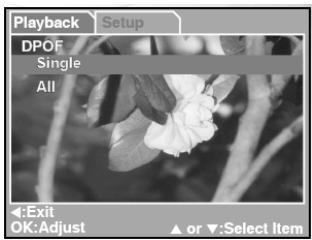 GENIUS P713 - To Set DPOF: - 1