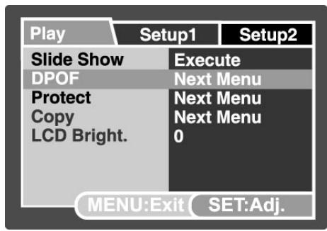 GENIUS P8565 - DPOF Settings - 1