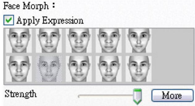 GENIUS SLIM 311R - To use the Face Morph features: - 1