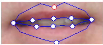 GENIUS SLIM 311R - - How can I improve the mouth movements for a photo with an open mouth? - 2