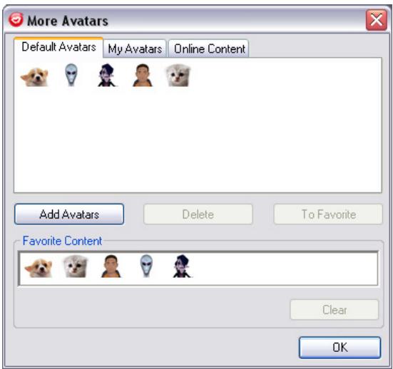 GENIUS SLIM 311R - Selecting an Avatar - 2