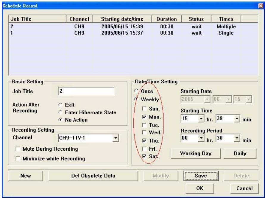 GENIUS TVGO DVB-T02Q MCE - Date / Time Setting - 2