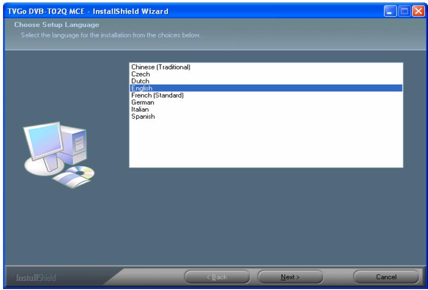 GENIUS TVGO DVB-T02Q MCE - Software installation - 4