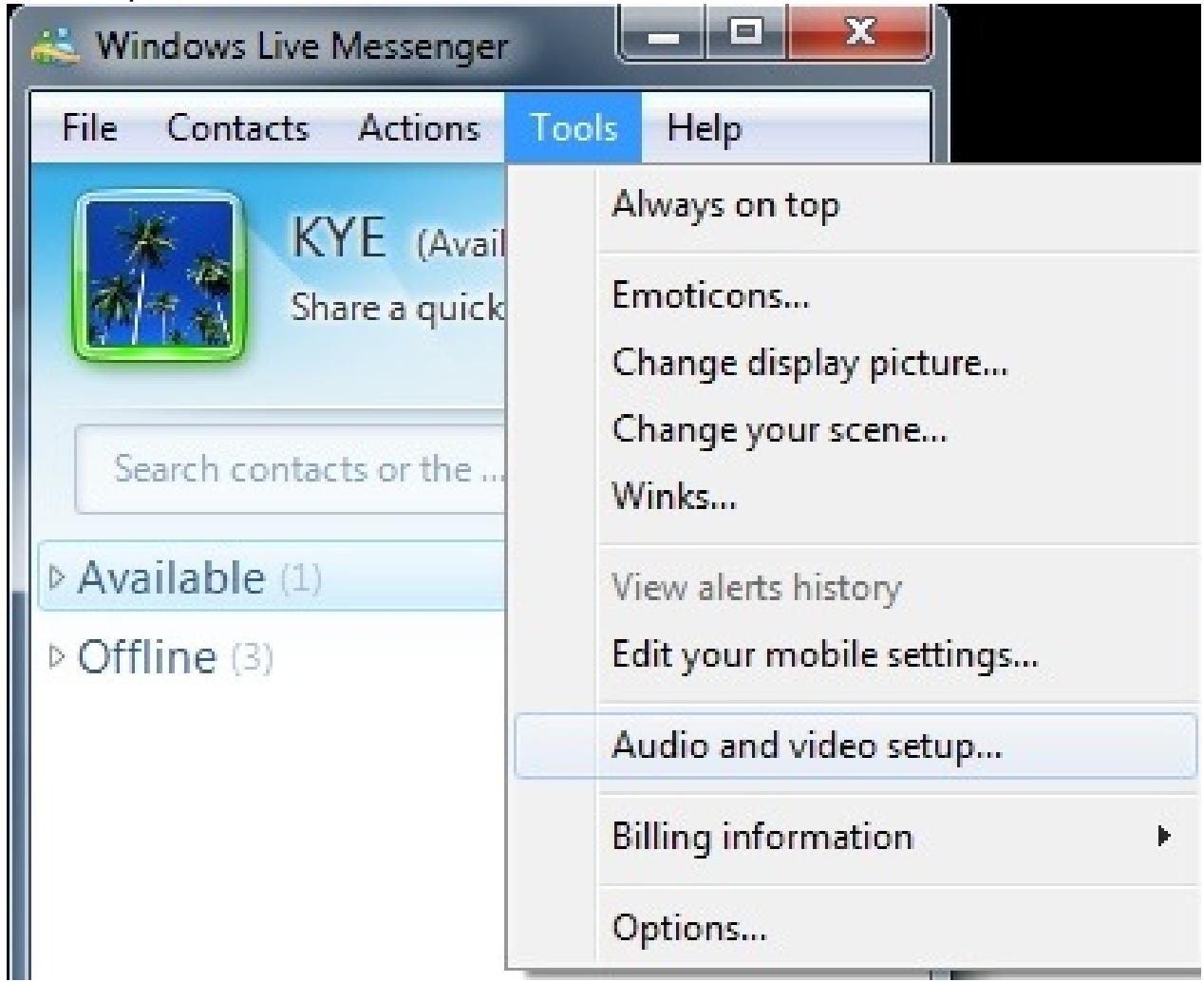 GENIUS FACECAM 310 - Windows Live Messenger - 1
