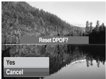 GENIUS G-SHOT V1010 - To reset DPOF: - 2