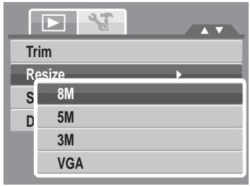 GENIUS G-SHOT V1010 - To resize an image: - 1